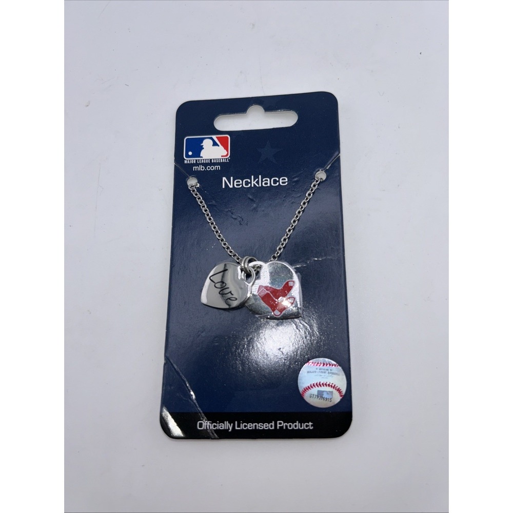 Game Time Offical MLB Boston Red Sox Disc Necklace